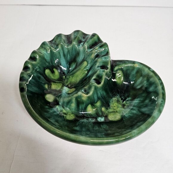 Beauce Beauceware Canada Vntage Pottery Cigarette Cigar Ashtray Green 1185 - Picture 1 of 7